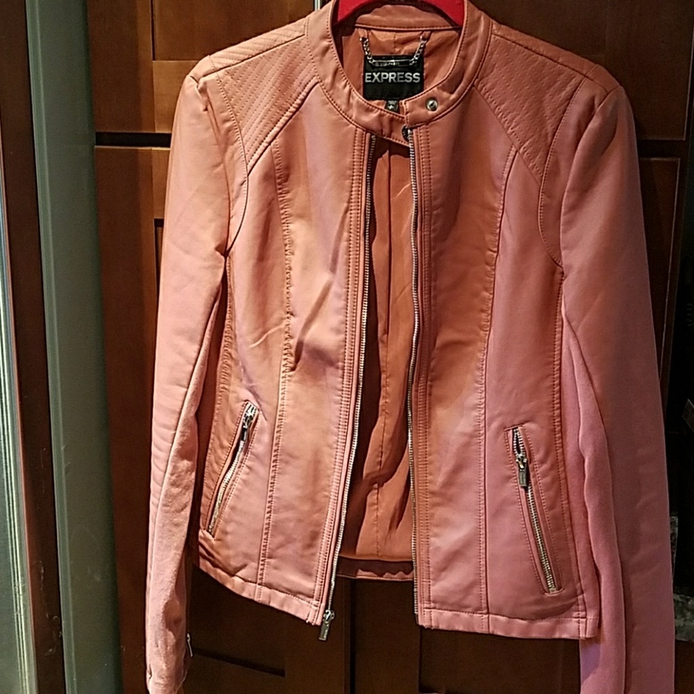 Express faux leather jacket